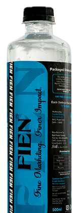 Elegant bottle branding