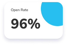 Open Rate 96%